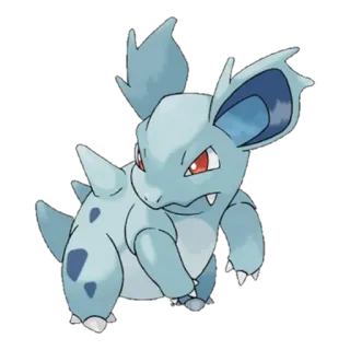 🔵 Nidoran Pokemon pokemon, nidoran, monstre, animal, créature, dessin animé telegram sticker