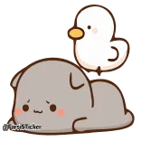 😰 @FarsiSticker bebek, kartun, stiker, lucu, kawaii, hewan telegram sticker