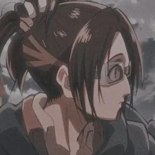 🌻 Hange Zoe Attack on Titan Anime, L'Attaque des Titans, Hange Zoe, Manga, Personnage whatsapp sticker