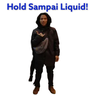 😈 Hold Sampai Liquid! osoba, gest, casualowy, kurtka telegram sticker