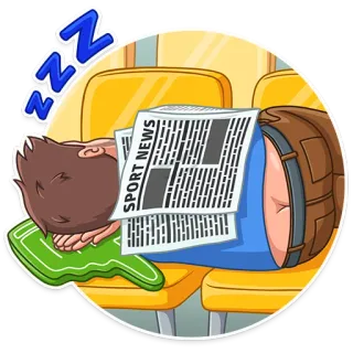 💤 SPORT NEWS sommeil, journal, sport, actualités, fatigué telegram sticker