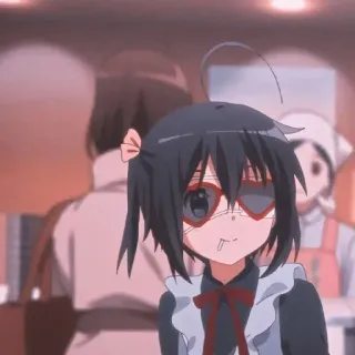 😎 Rikka Takanashi Love, Chunibyo & Other Delusions! anime, cartoon, girl, chunibyo, Takanashi, Rikka telegram sticker