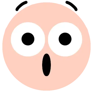 😲 emoji, Schock, überrascht, Gesicht, offener Mund, Augen whatsapp sticker