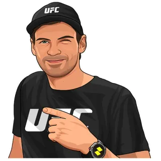 PARIMATCH + UFC telegram stickers