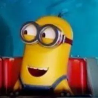 😹 Minion Despicable Me minion, despicable me, cartoon character, yellow, funny, animation telegram sticker