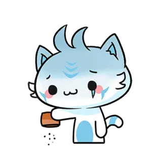 💸 고양이, 애니메이션, 만화, 귀여운, 카와이 telegram sticker