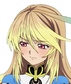 😣 Anime, Cartone animato, Capelli biondi, Personaggio, Femmina whatsapp sticker