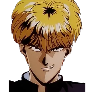 😳 Anime, Manga, Wütend, Gesicht, Cartoon, Figur whatsapp sticker