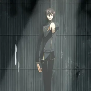 🥀 Lelouch Lamperouge Code Geass anime, personaggio, lelouch, code geass, che indica whatsapp sticker