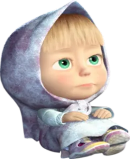 ❄ Masha Masha and the Bear Masha, Kartun, Anak, Gadis, Masha dan Beruang telegram sticker