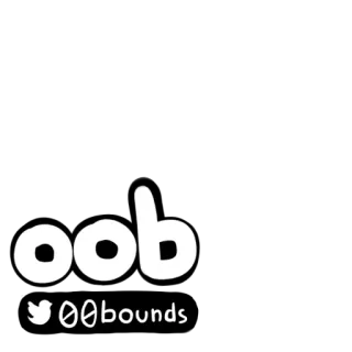 🔎 oob oob, Twitter, социальные сети, логотип, бренд whatsapp sticker