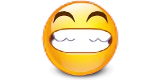 😁 Emoji, Lächeln, Cartoon, Gelb, Fröhlich whatsapp sticker