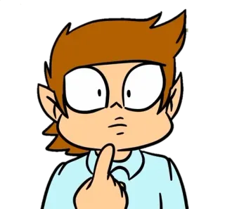 ❓ мультфильм, средний палец, оскорбительный whatsapp sticker
