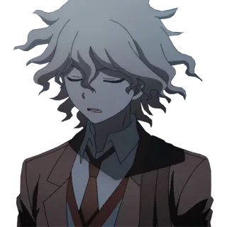 😔 Nagito Komaeda Danganronpa anime, danganronpa, nagito komaeda, character, hope telegram sticker