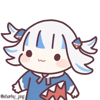 👍 Gawr Gura Hololive whatsapp sticker