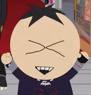 🌟 Butters Stotch South Park Butters Stotch, South Park, Gótico, Dibujos animados whatsapp sticker