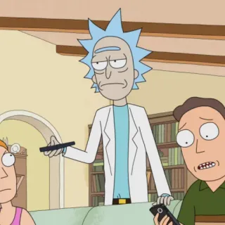 🛸 Rick Sanchez Rick and Morty Cartoon, Erwachsenenanimation, Science Fiction, Comedy, TV-Serie telegram sticker