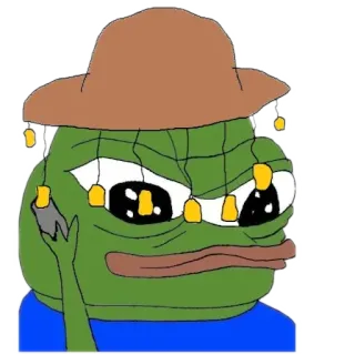 👒 Pepe the Frog Pepe, Frog, Meme, Internet meme, Cartoon telegram sticker