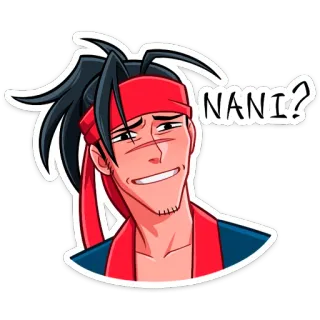 😅 NANI? Anime, Manga, Nani, Pertanyaan, Jepang telegram sticker