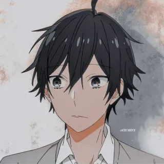 🖤 Izumi Miyamura Horimiya 动漫, 漫画, 堀与宫村, 宫村伊澄, 角色, 肖像 telegram sticker