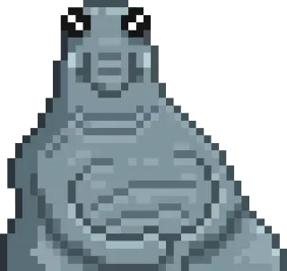 😊 пиксель арт, монстр, персонаж, милый, смешной telegram sticker