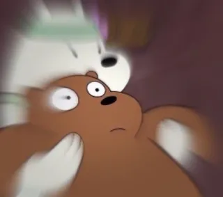 🐼 urso, desenho animado, engraçado, meme, animação telegram sticker
