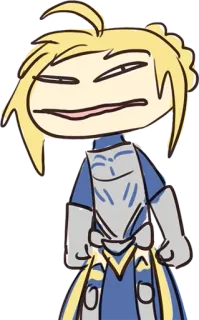 😬 Saber Fate/stay night Anime, Manga, Divertente, Saber, Fate, Fate/stay night, Cartoni animati telegram sticker