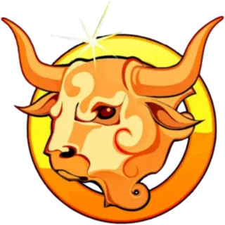 ♉️ toro, animal, zodiaco, tauro, símbolo, astrología telegram sticker
