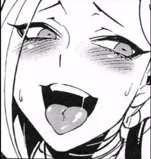 💙 anime, manga, expression, face, tongue whatsapp sticker