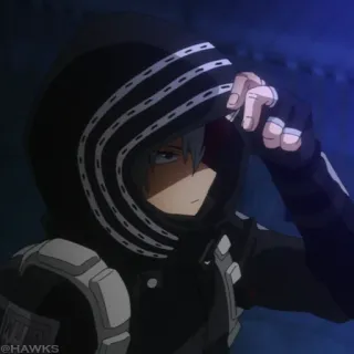 🟦 Anime, Hoodie, Charakter, Anime Stil whatsapp sticker