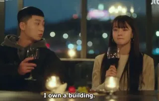 🤓 I own a building. Restaurant, Vin, Dialogue, Bâtiment whatsapp sticker