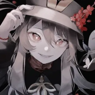 🙃 Hu Tao Genshin Impact Аниме, Genshin Impact, Ху Тао, Видеоигра telegram sticker