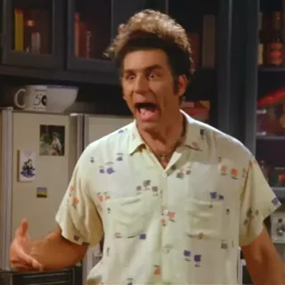 😩 Kramer Seinfeld Kramer, Seinfeld, comedia, serie de TV telegram sticker