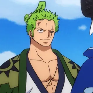 🍾 Zoro One Piece Аниме, Ван Пис, Зоро, Ророноа Зоро, Мечник telegram sticker
