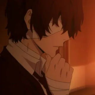 🥀 Dazai Osamu Bungo Stray Dogs アニメ, 太宰, 文豪ストレイドッグス, キャラクター telegram sticker