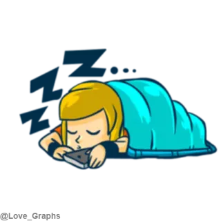 😴 sleepy, sleeping, blanket, tired, bedtime telegram sticker