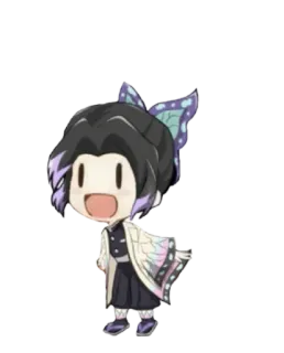 😆 Shinobu Kocho Demon Slayer Anime, Manga, Demon Slayer, Shinobu Kocho, Chibi, Sticker telegram sticker