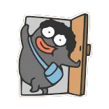 👋 Cartoon, Figur, Lustig, Tür telegram sticker
