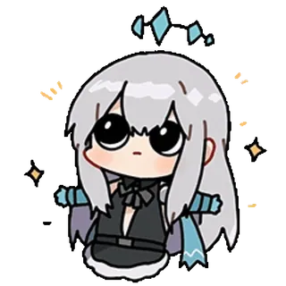 ✨ Anime, Cartoon, Chibi, Glitzer, Kawaii, Süß whatsapp sticker