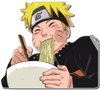 🍜 Naruto 애니, 만화, 나루토, 라멘, 우즈마키, 음식 telegram sticker