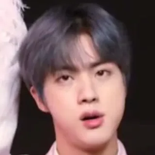 😒 Jin kpop, singer, idol, portrait, asian, man telegram sticker