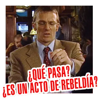 🤓 ¿QUÉ PASA?
¿ES UN ACTO DE REBELDÍA? whatsapp sticker
