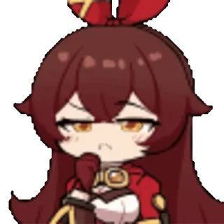 😳 Amber Genshin Impact 动漫, Q版, 安柏, 原神, 游戏 telegram sticker