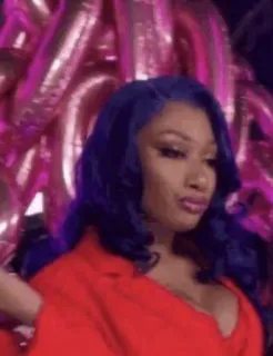 😒 Megan Thee Stallion promi, frau, person, sänger, rapper whatsapp sticker
