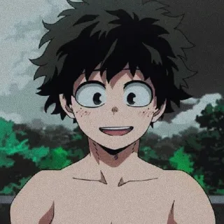 😃 Izuku Midoriya My Hero Academia อนิเมะ, ตัวละคร, มังงะ, อิซึคุ มิโดริยะ telegram sticker