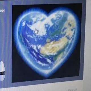 💙 earth, heart, globe, planet, love, environment telegram sticker