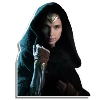 👤 Wonder Woman super-herói, DC Comics, Mulher-Maravilha, Gal Gadot whatsapp sticker