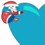 ❤️ winter, weihnachten, urlaub, schnee, niedlich, cartoon telegram sticker