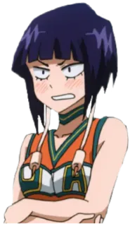 😠 Kyoka Jiro My Hero Academia 动漫, 女孩, 英雄, 学生, 耳机 telegram sticker