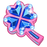 ๐ Cookie Run magic wand, crystal, flower, sparkle, pink, blue, game item, jewel whatsapp sticker